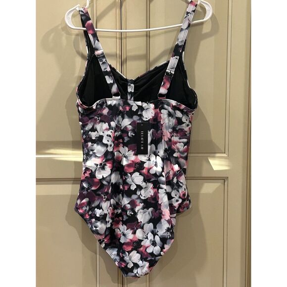 One Piece Floral Swimsuit - Size Large - Picture 3 of 5